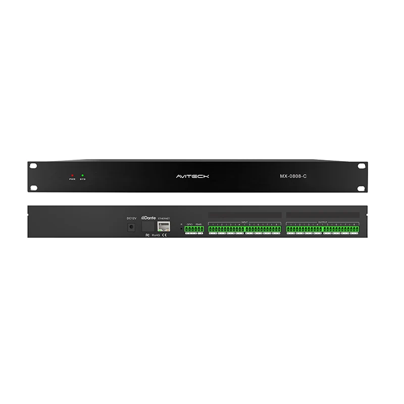 12V Dante 8 trong 8 bộ xử lý âm thanh mạng