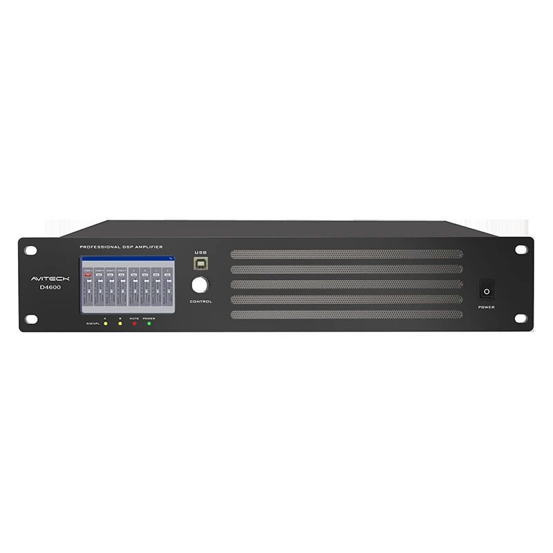 4 CH 600W Bộ khuếch đại công suất mạng DSP Dante DSP